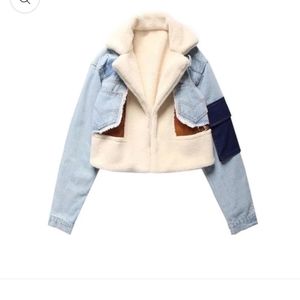 Sherpa and denim jacket